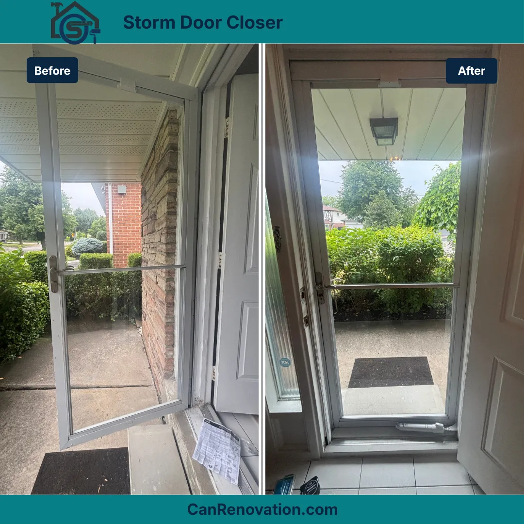 Storm Door Closer Installation – North York